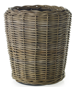 Rattan Basket with Plastic Liner 19.5" x 20.5"