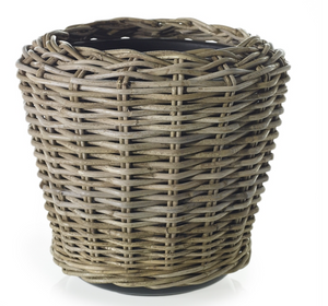 Rattan Basket with Plastic Liner 16"x14.5"