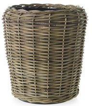 Load image into Gallery viewer, Rattan Basket with Plastic Liner 18&quot;x19.5&quot;