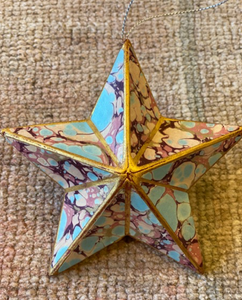 Pink & Turquoise Star Ornament
