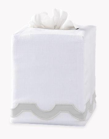 Mirasol Tissue Box Cover {Silver}