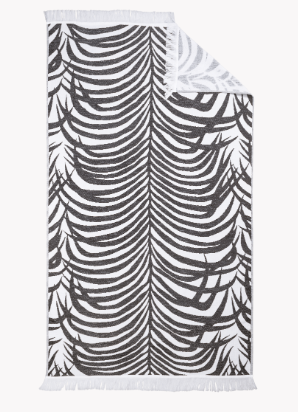 Zebra Palm Beach Towel