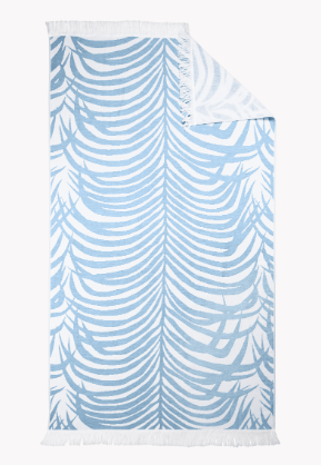 Zebra Palm Beach Towel