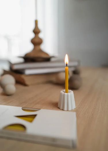 Porcelain Slim Candle Holder {Small}