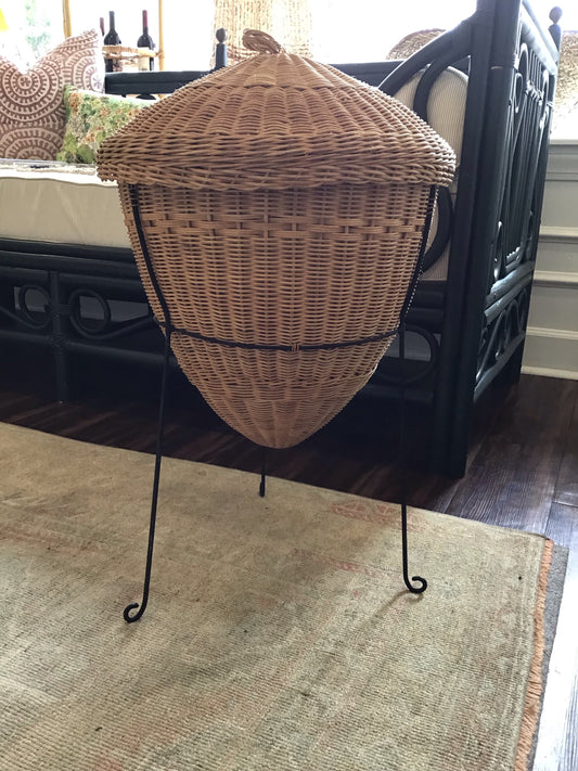 Vintage Wicker Acorn