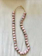 Load image into Gallery viewer, Pink Confetti Vintage African Stone Beads