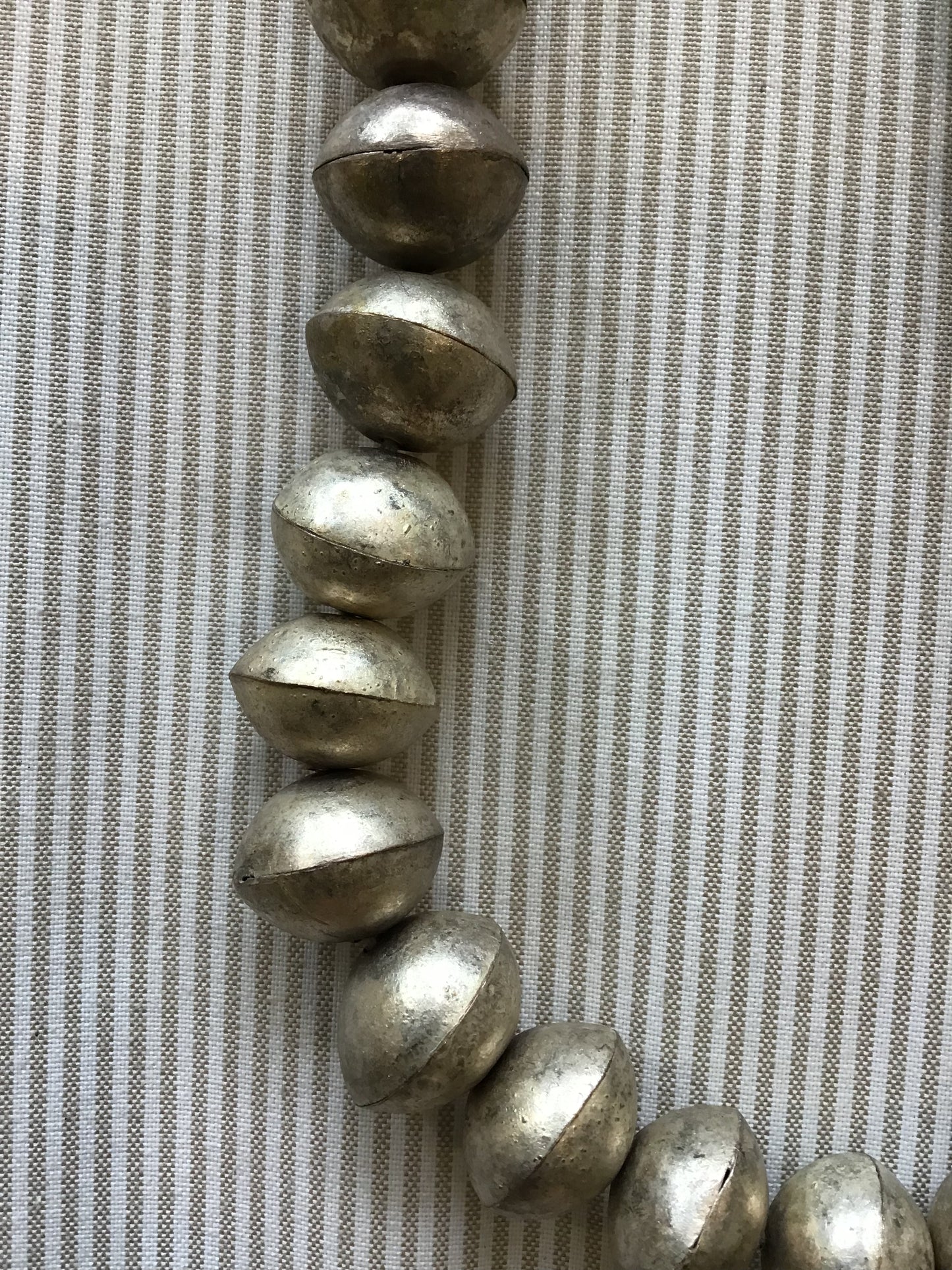 Silver Metal Vintage African Beads